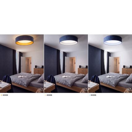 Brilagi - Plafoniera LED VELVET VARI LED/24W/230V 3000/4000/6500K Ø 45 cm blu
