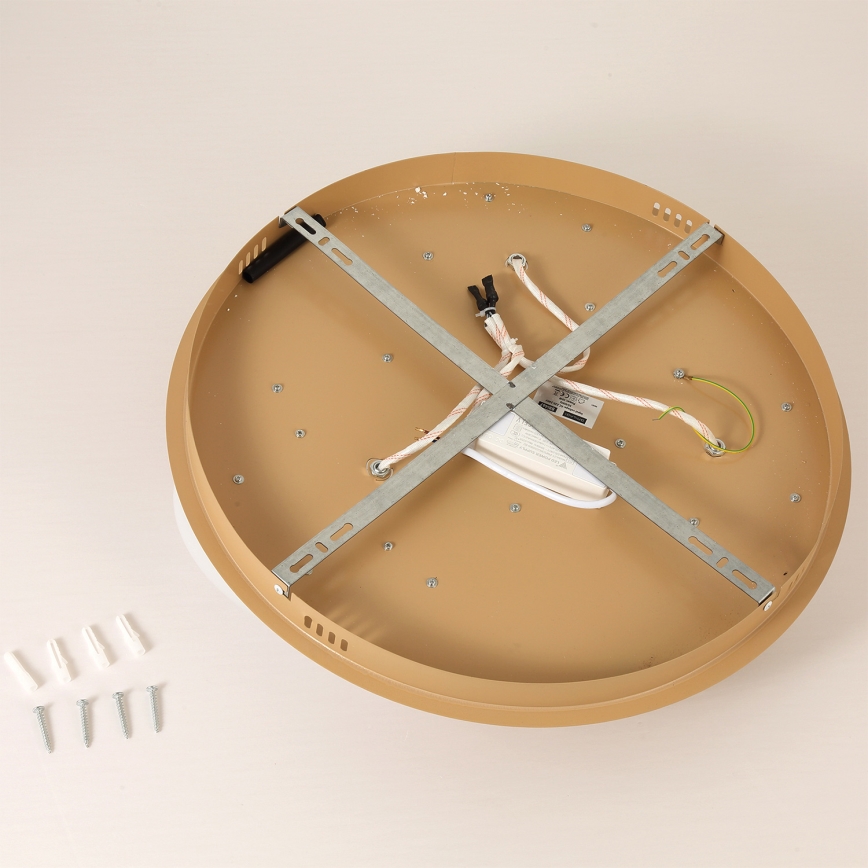 Brilagi - plafoniera LED VISBY WOOD LED/36W/230V Ø 50 cm, marrone