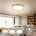Brilagi - Plafoniera LED WOODROUND LED/30W/230V 3000/4000/6000K Ø 40 cm in legno CRI 90