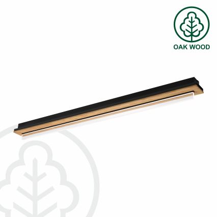 Brilagi - Plafoniera LED WOODY FLAT LED/25W/230V 118 cm rovere/nero