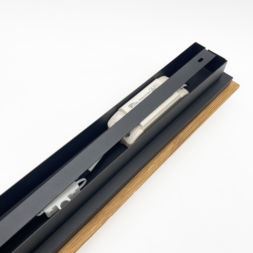 Brilagi - Plafoniera LED WOODY FLAT LED/25W/230V 118 cm rovere/nero