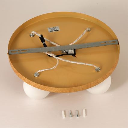 Brilagi - Plafoniera LUND WOOD 5xG9/9W/230V Ø 40 cm in legno di caucciù