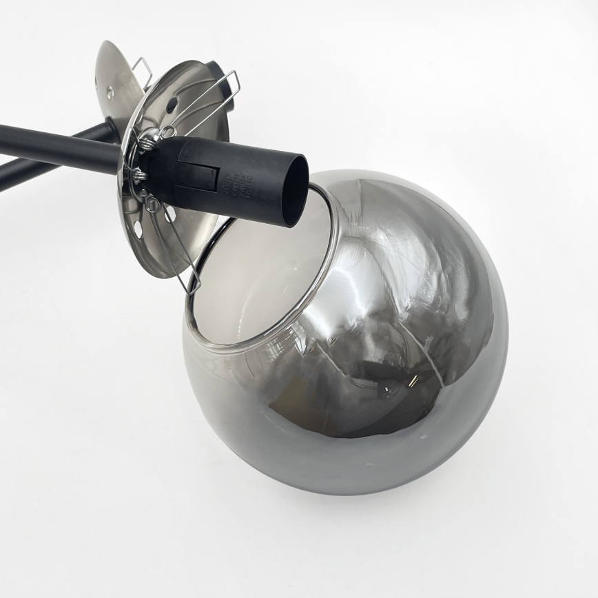 Brilagi - Plafoniera MALIVA 4xE14/15W/230V cromo opaco/fumé