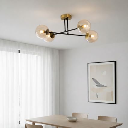 Brilagi - Plafoniera MALIVA 4xE14/15W/230V dorata