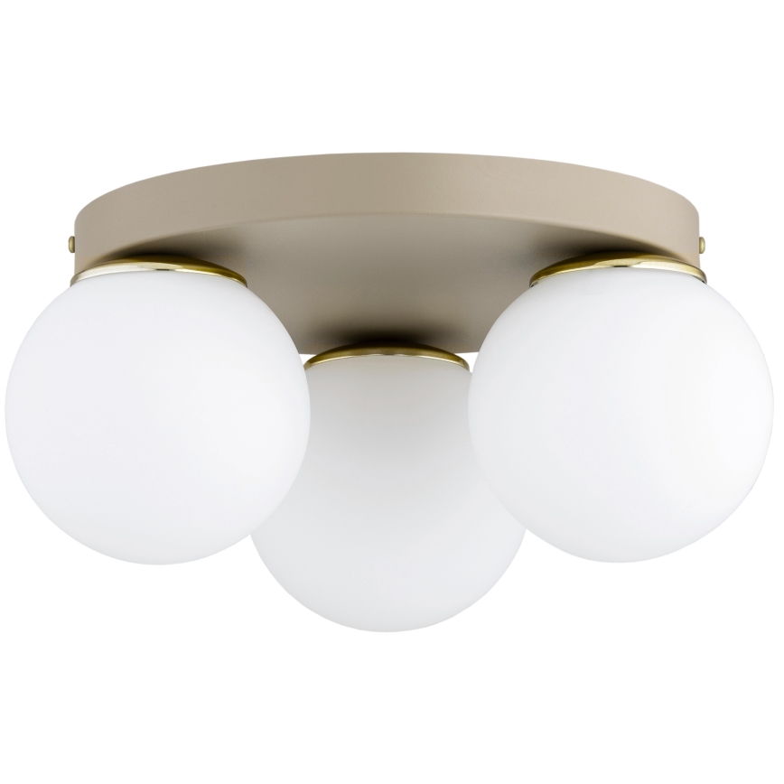 Brilagi - Plafoniera MILO ECRU 1x E27/60W/230V, Ø 15 cm, beige/oro