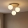 Brilagi - Plafoniera MILO ECRU 3xE27/60W/230V beige/oro