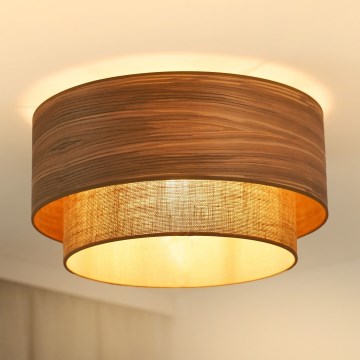 Brilagi - Plafoniera MONTANA BOHO 1xE27/15W/230V diametro 45 cm marrone
