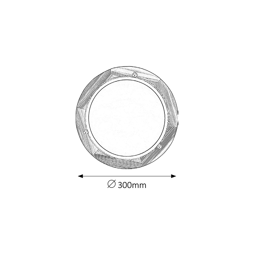 Brilagi - Plafoniera ORBIS 1xE27/60W/230V Ø 30 cm in pino