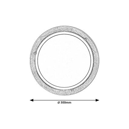 Brilagi - Plafoniera ORBIS 1xE27/60W/230V Ø 30 cm, pino
