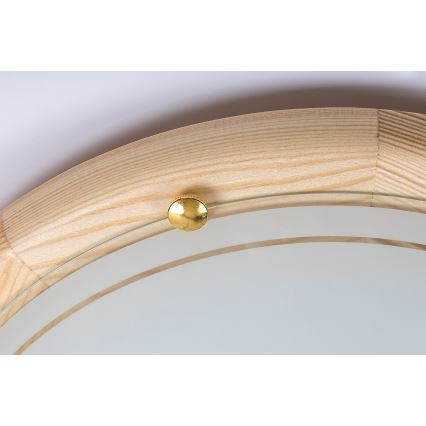 Brilagi - Plafoniera ORBIS 2xE27/60W/230V Ø 38 cm in pino