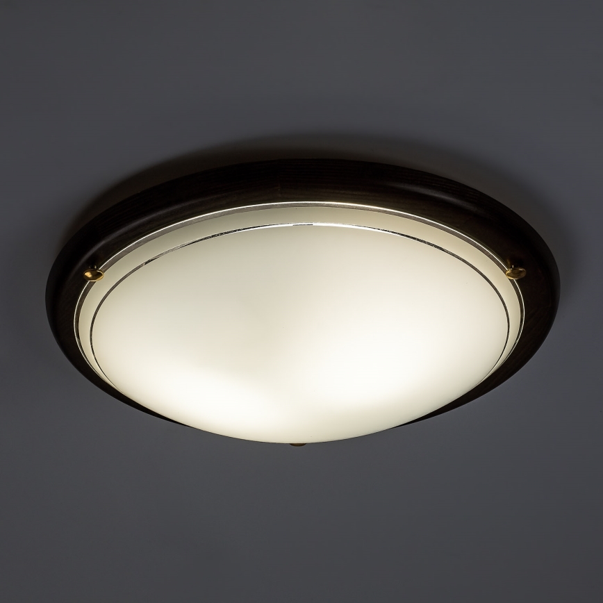 Brilagi - Plafoniera ORBIS 2xE27/60W/230V Ø 38 cm pino