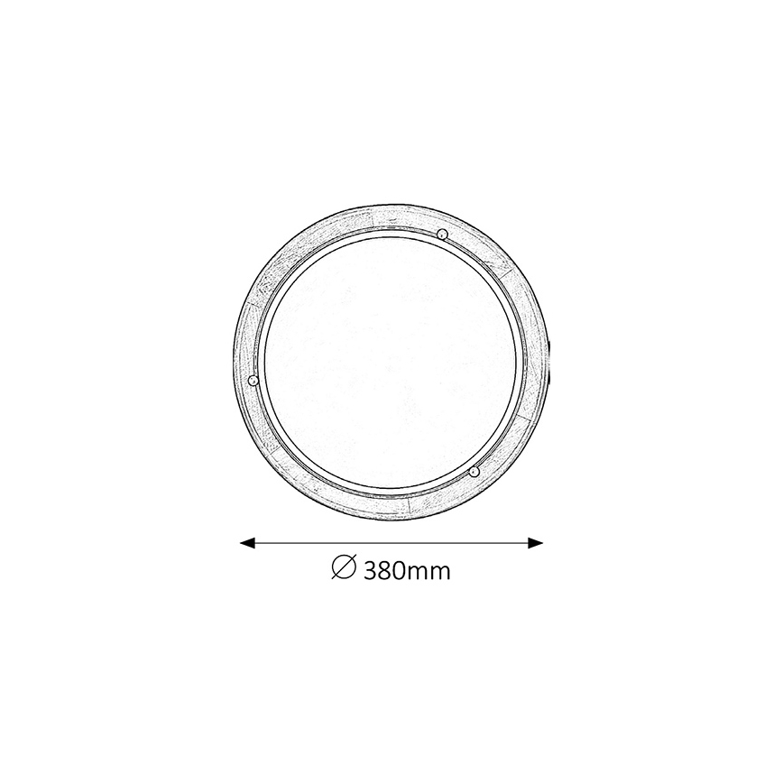 Brilagi - Plafoniera ORBIS 2xE27/60W/230V Ø 38 cm pino