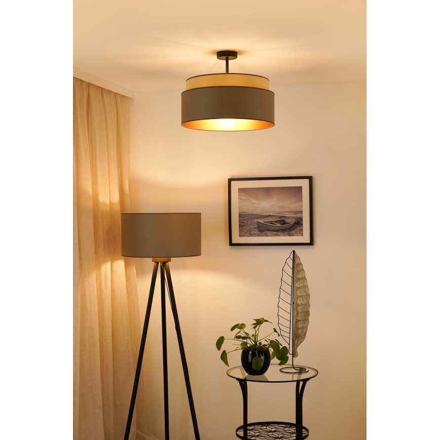 Brilagi - Plafoniera OREGON VEGE 1xE27/15W/230V diam. 45 cm grigio