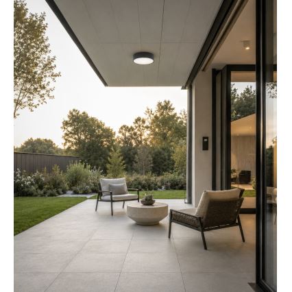 Brilagi - Plafoniera per bagno CLARE 2xE27/24W/230V Ø 30 cm antracite IP54