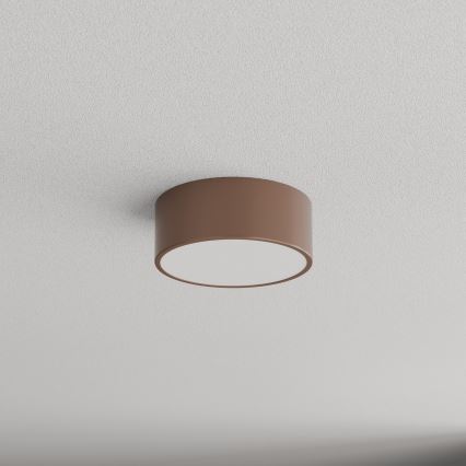 Brilagi - Lampada da soffitto per bagno con sensore di movimento e sensore crepuscolare CLARE 1xE27/24W/230V Ø 20 cm marrone IP54