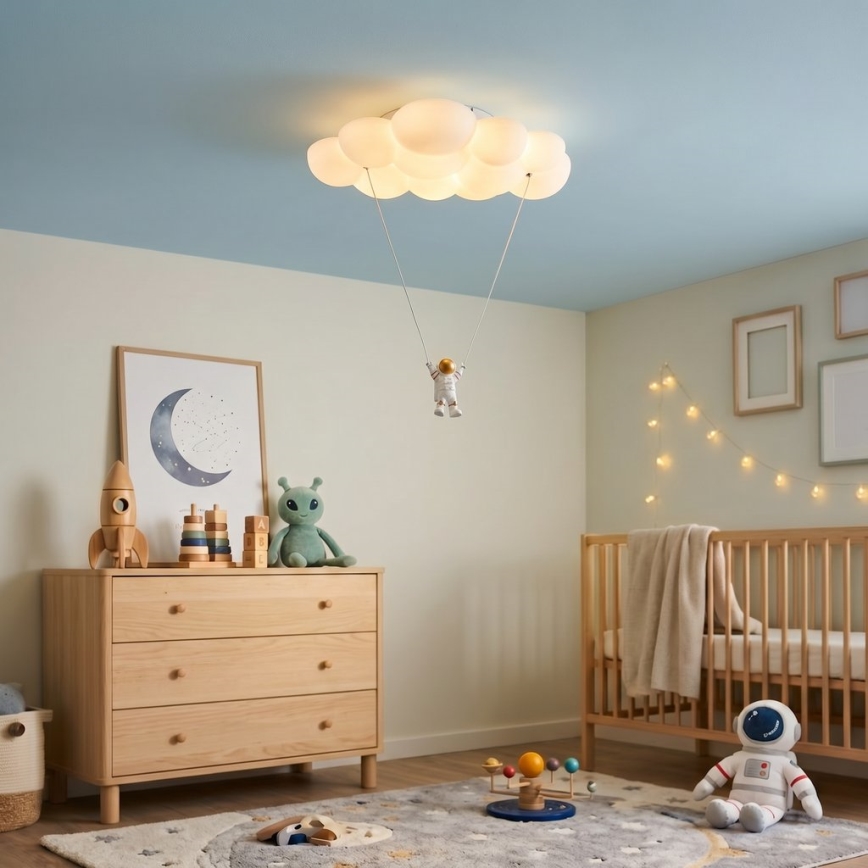 Brilagi - Plafoniera per bambini a LED ASTRO LED/77W/230V bianca