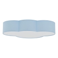 Brilagi - Plafoniera per bambini NIMBUS 4xE27/15W/230V 46x63 cm blu