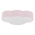 Brilagi - Plafoniera per bambini NIMBUS 4xE27/15W/230V 46x63 cm rosa