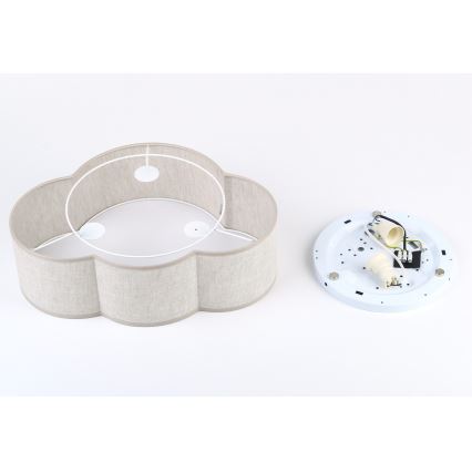 Brilagi - Plafoniera per bambini NIMBUS MINI 2xE27/15W/230V 31x43 beige