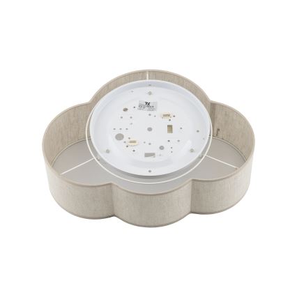 Brilagi - Plafoniera per bambini NIMBUS MINI LINEN 2xE27/15W/230V 31x43 cm beige