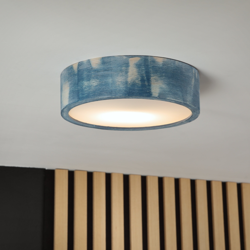 Brilagi - Plafoniera PINO 1xE27/15W/230V pino/blu Ø 27,5 cm