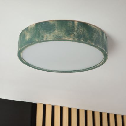 Brilagi - Plafoniera PINO 2xE27/15W/230V pino/verde Ø 37,5 cm