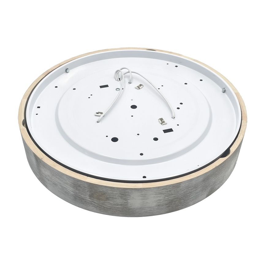 Brilagi - Plafoniera PINO 3xE27/15W/230V in pino/argento diam. 47,5 cm