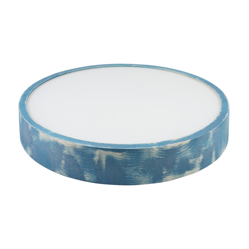 Brilagi - Plafoniera PINO 3xE27/15W/230V in pino/blu Ø 47,5 cm