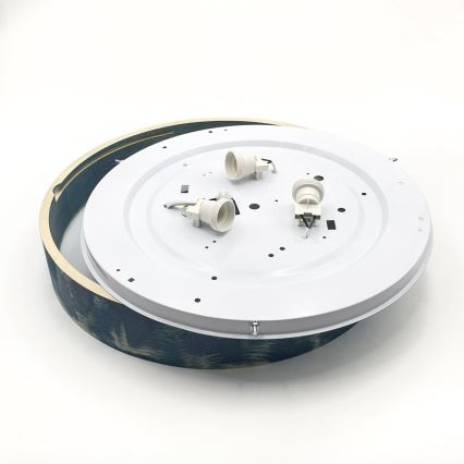 Brilagi - Plafoniera PINO 3xE27/15W/230V in pino/blu Ø 47,5 cm