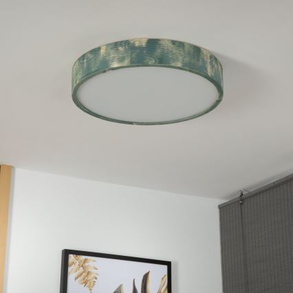 Brilagi - Plafoniera PINO 3xE27/15W/230V pino/verde Ø 47,5 cm