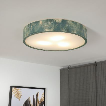Brilagi - Plafoniera PINO 3xE27/15W/230V pino/verde Ø 47,5 cm