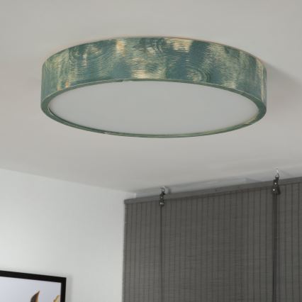 Brilagi - Plafoniera PINO 3xE27/15W/230V pino/verde Ø 47,5 cm