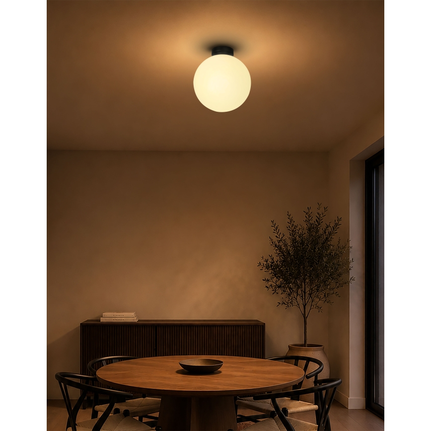 BRILAGI - Plafoniera POLOS 1xE27/40W/230V Ø 30 cm nero