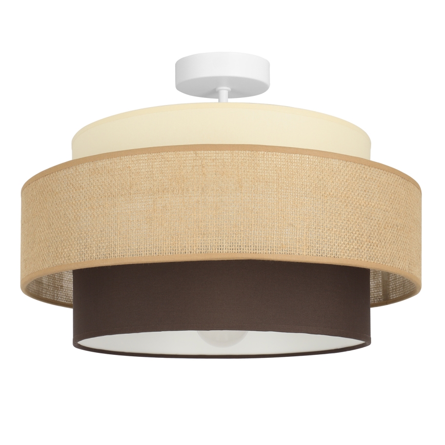 Brilagi - Plafoniera RESNA 1xE27/60W/230V Ø 40 cm beige/nero