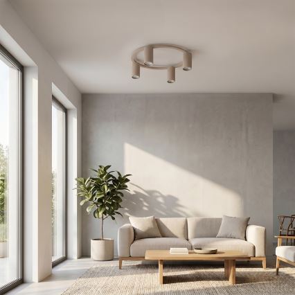 Brilagi - Plafoniera SELE 4xGU10/30W/230V beige