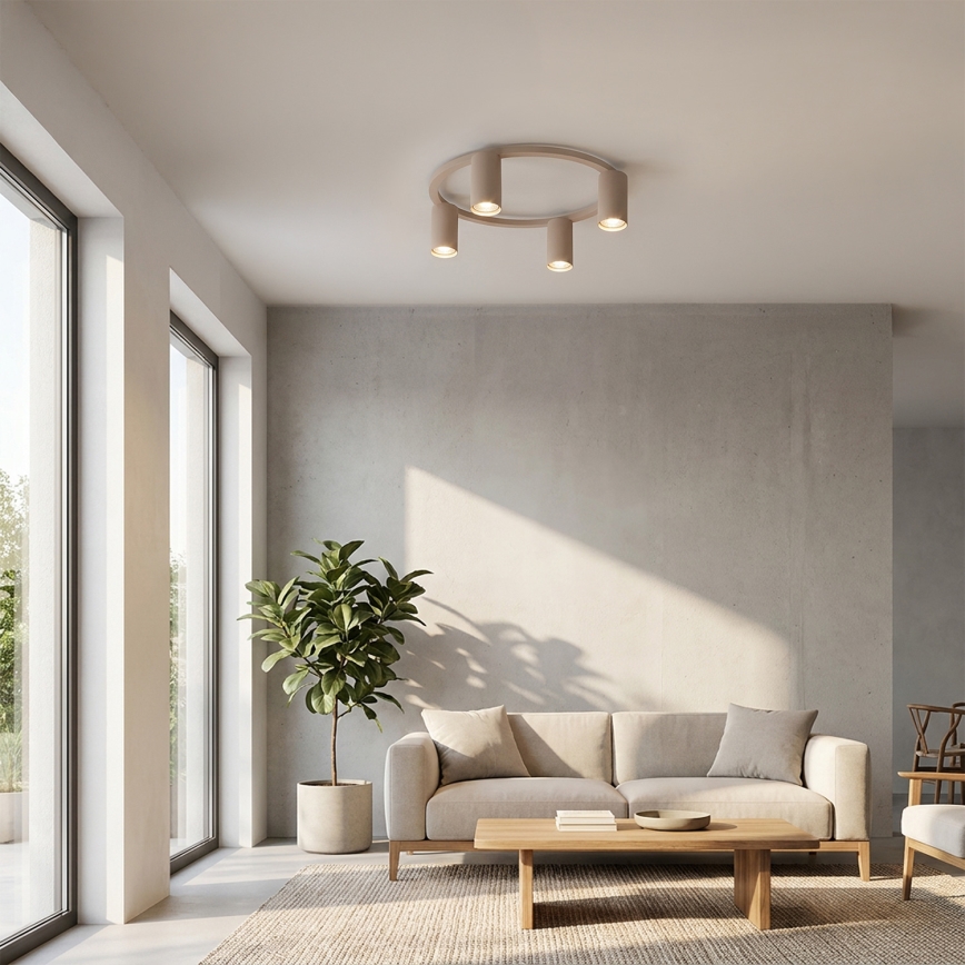 Brilagi - Plafoniera SELE 4xGU10/30W/230V beige