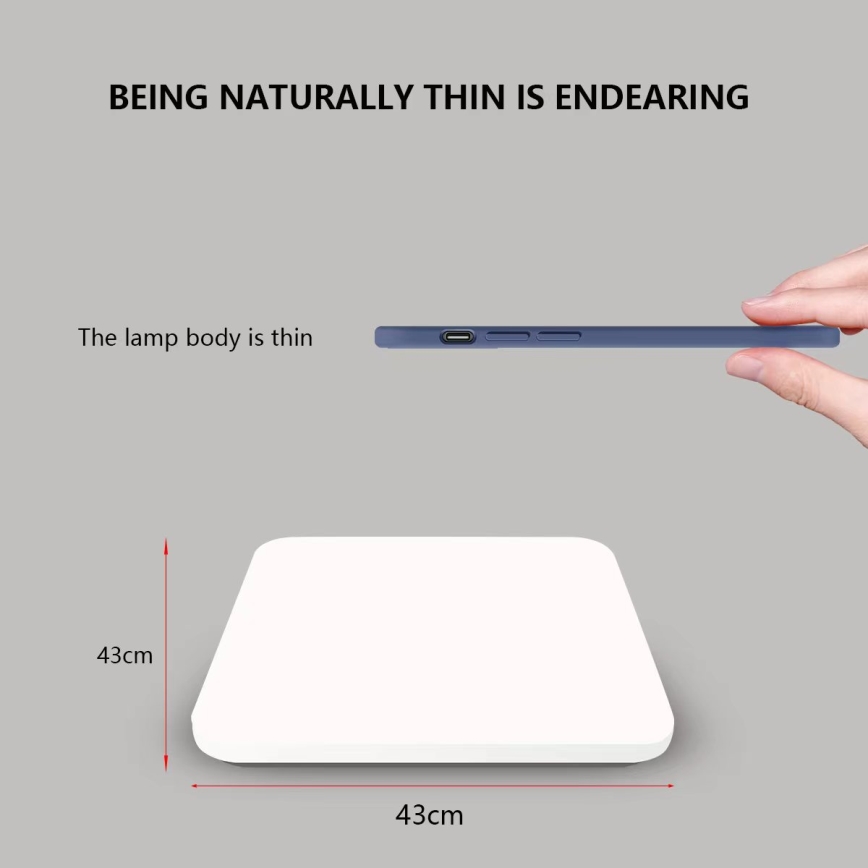 Brilagi - Plafoniera LED dimmerabile SMART LED/28W/230V 43x43 cm 2700-6500K Wi-Fi Tuya + telecomando