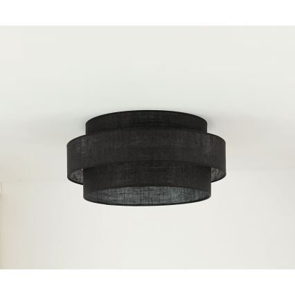 Brilagi - Plafoniera SPACE YUTE LED/12W/230V diametro 50 cm 3000K/4000K/6400K nero
