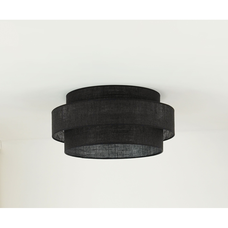Brilagi - Plafoniera SPACE YUTE LED/12W/230V diametro 50 cm 3000K/4000K/6400K nero