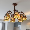 Brilagi - plafoniera Tiffany a vetri colorati JUNGLE 6xE27/60W/230V Ø 60 cm
