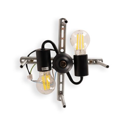 Brilagi - plafoniera Tiffany in vetro colorato AVORIO 3xE27/60W/230V Ø 40 cm