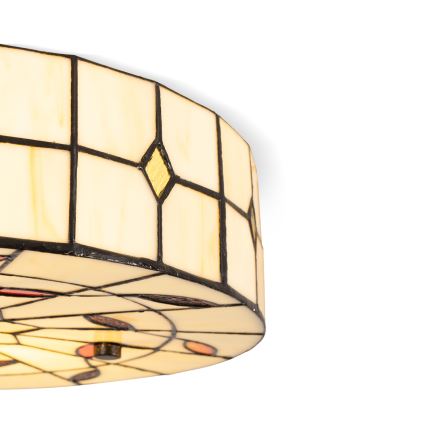 Brilagi - Plafoniera Tiffany in vetro colorato FOLIA 3xE27/60W/230V Ø 40 cm