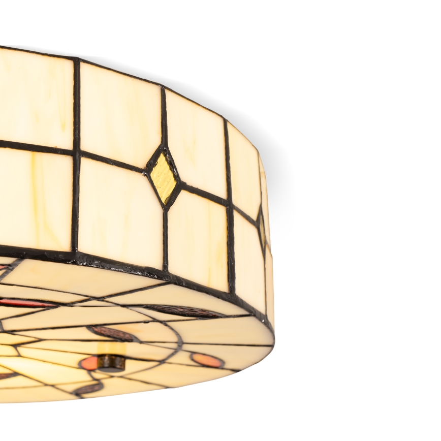 Brilagi - Plafoniera Tiffany in vetro colorato FOLIA 3xE27/60W/230V Ø 40 cm