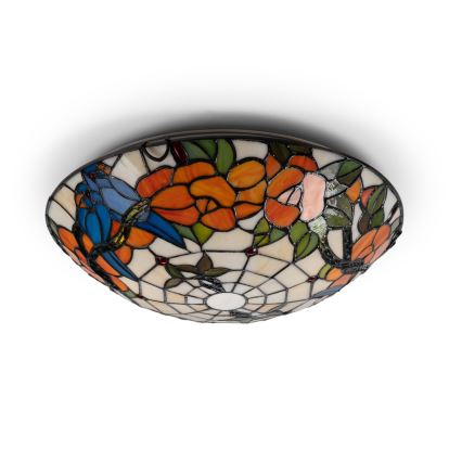 Brilagi - Plafoniera Tiffany in vetro colorato JUNGLE 2xE27/60W/230V Ø 40 cm