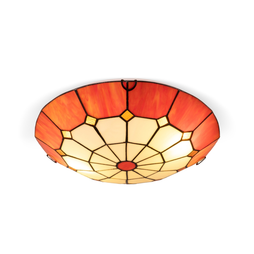 Brilagi - Plafoniera Tiffany in vetro colorato SIENNA 2xE27/60W/230V Ø 40 cm