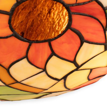 Brilagi - Plafoniera Tiffany in vetro colorato SUNFLOWER 2xE27/60W/230V Ø 40 cm
