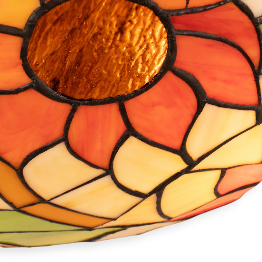 Brilagi - Plafoniera Tiffany in vetro colorato SUNFLOWER 2xE27/60W/230V Ø 40 cm