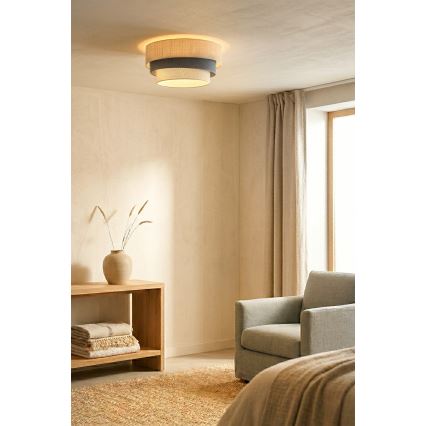 Brilagi - Plafoniera TRIO 1xE27/60W/230V Ø 40 cm crema/grigio