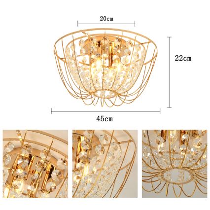 Brilagi - Plafoniera VASTERAS 4xE14/40W/230V Ø 45 cm
