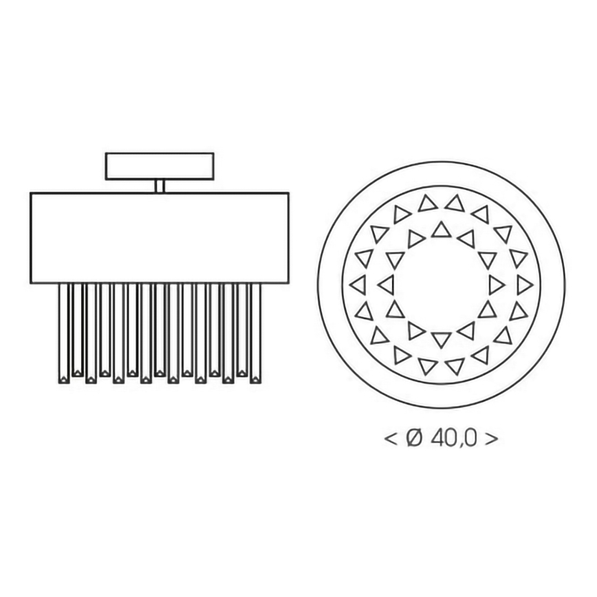BRILAGI - Plafoniera VERVE 4xE14/40W/230V Ø 40 cm dorata